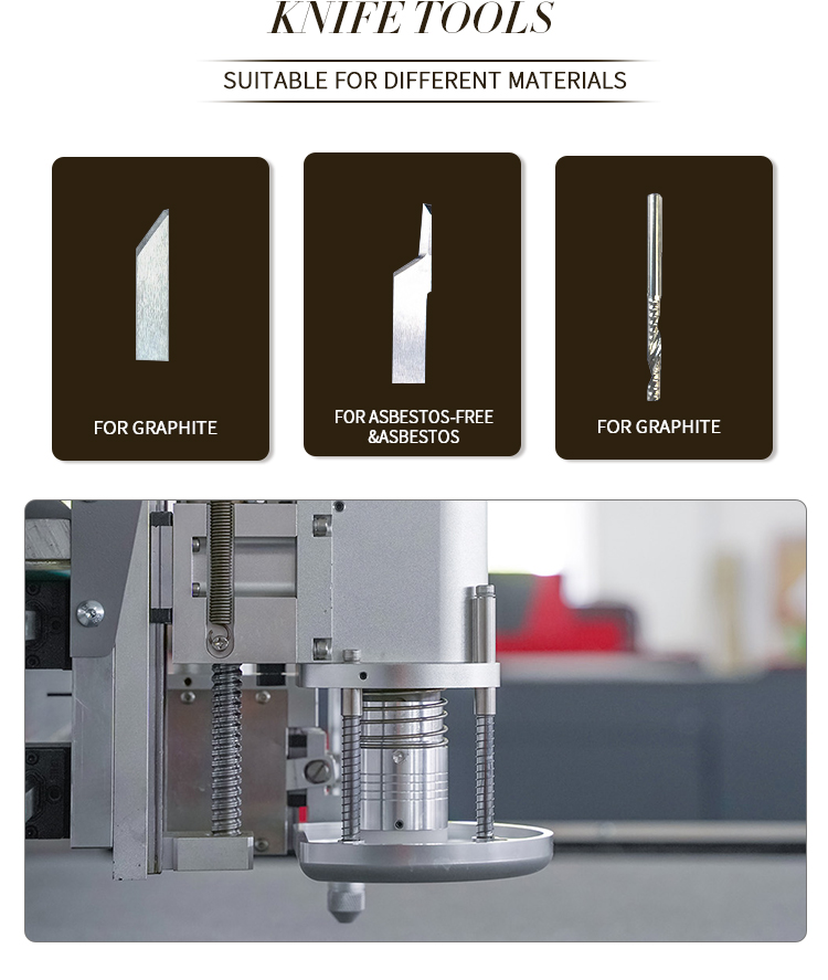 M&aacute;quina de corte com faca oscilante para materiais comp&oacute;sitos